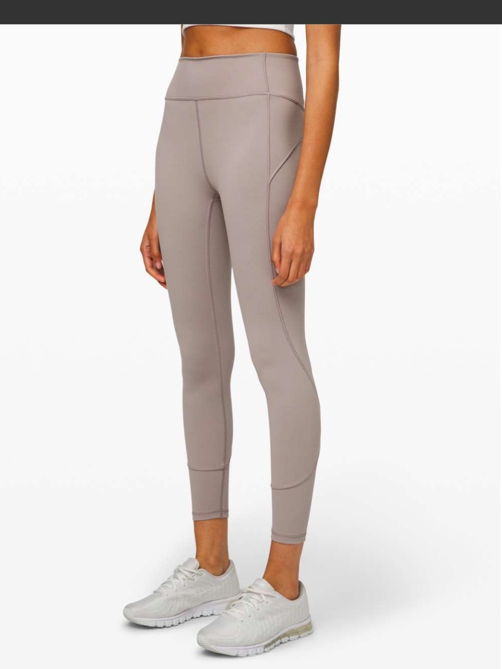 Lululemon In Movement Tight 25” Everlux Dark Chrome Size 6 NWT